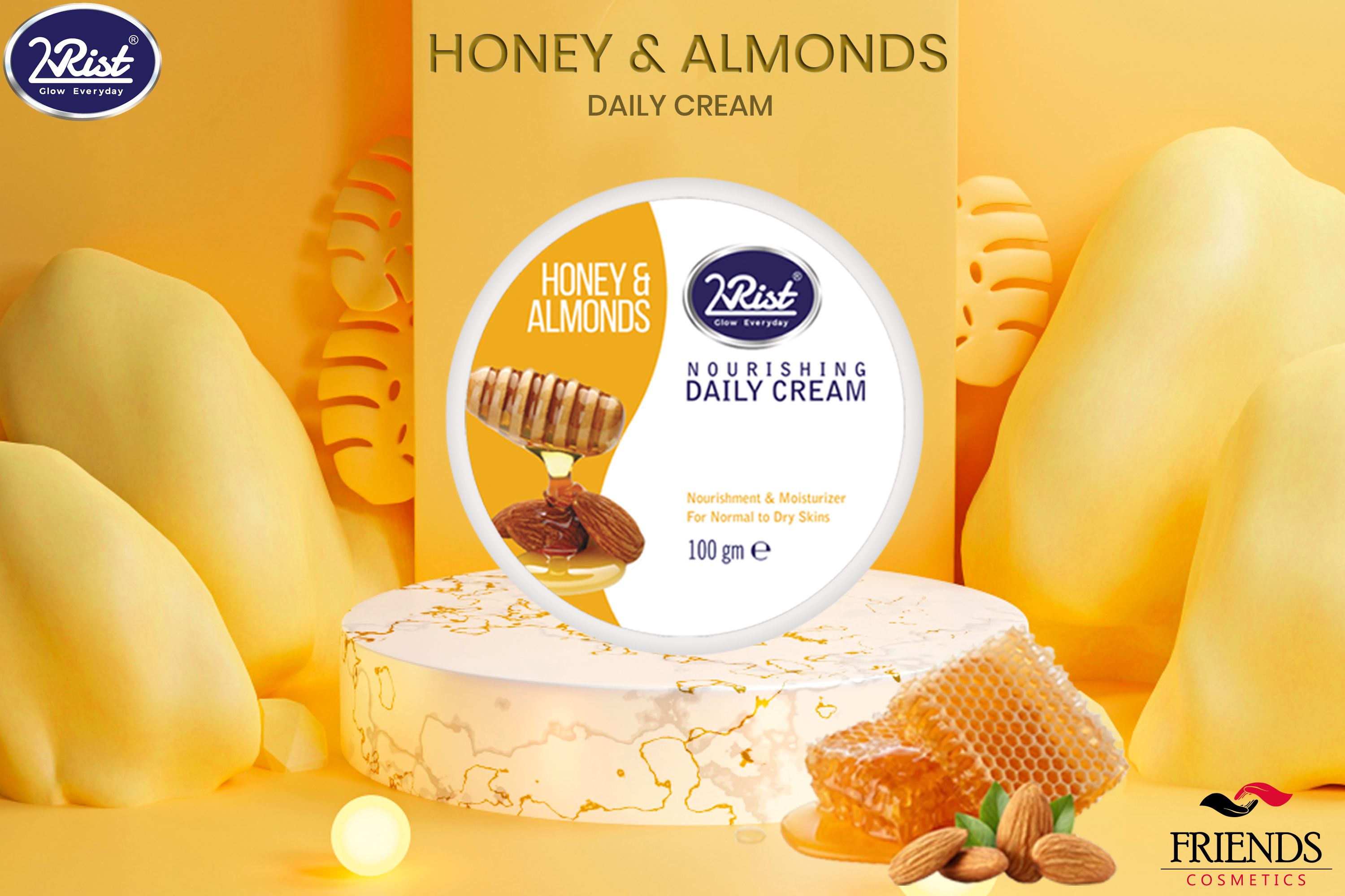 Honey & almonds cream